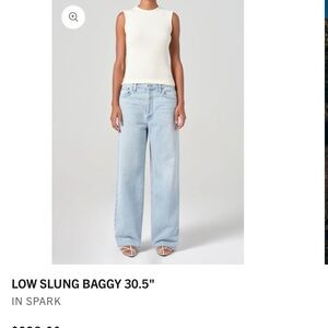 Agolde Blue Flare Wide Leg Jeans